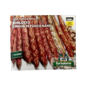 Fižol nizki za zrnje - Borlotto Lingua Di Fuoco Nano 1kg